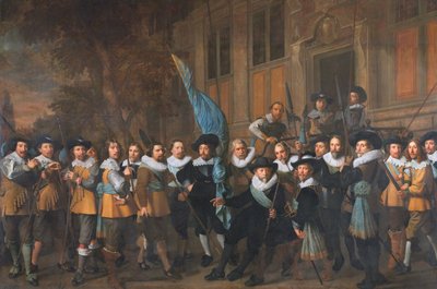 Civic Guards from the Company of Captain Jan Claesz Vlooswijck by Nicolaes Eliaszoon Pickenoy